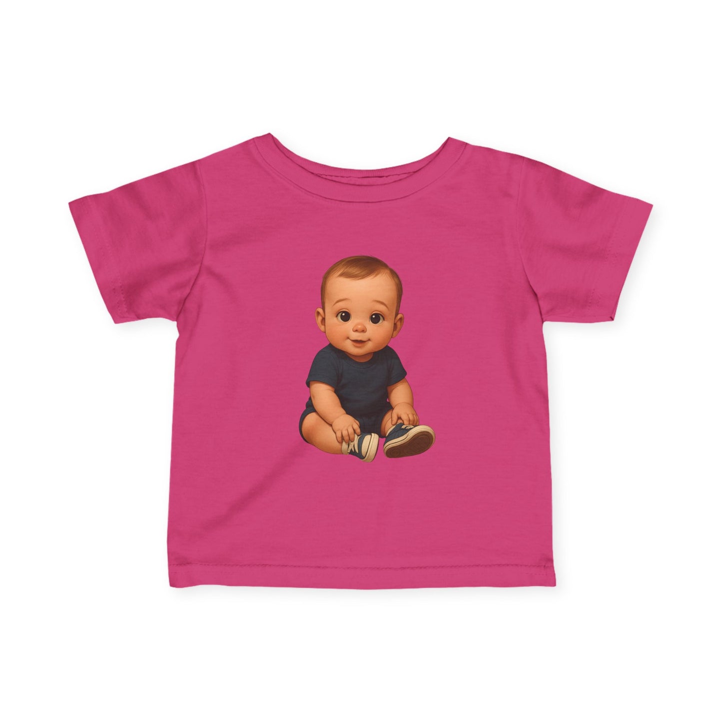 Cute Baby Character Tee, Infant Shirt, Toddler Clothing, Baby Gift, Kids' Apparel, Birthday Outfit, Playtime Tee