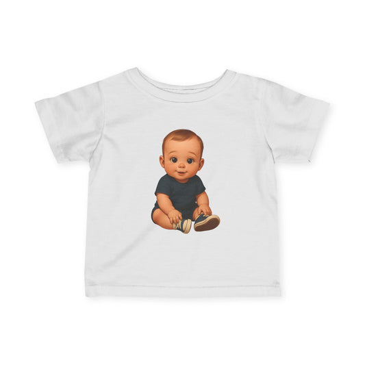 Cute Baby Character Tee, Infant Shirt, Toddler Clothing, Baby Gift, Kids' Apparel, Birthday Outfit, Playtime Tee