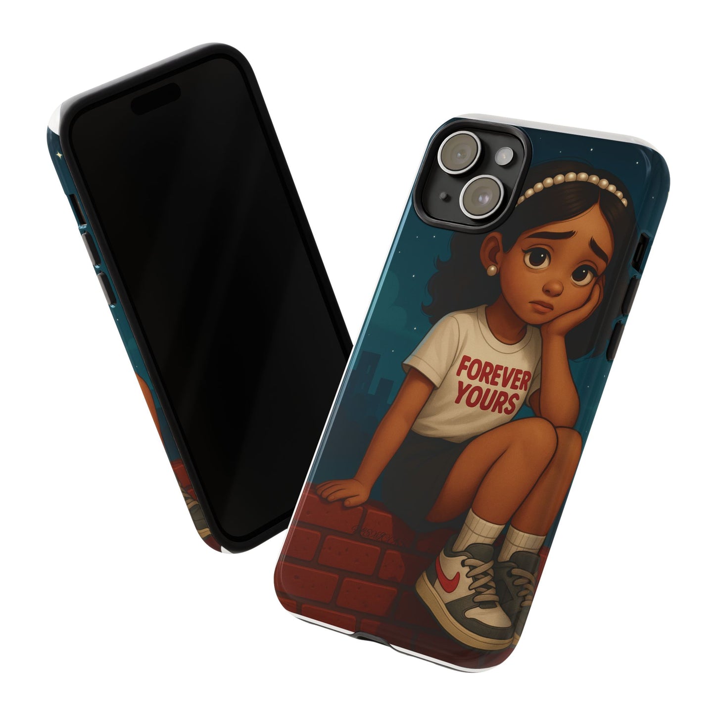 Cute Phone Case: Forever Yours Girl Design, Tough Phone Cover, Trendy Smartphone Protector, Gift for Teens, [...]