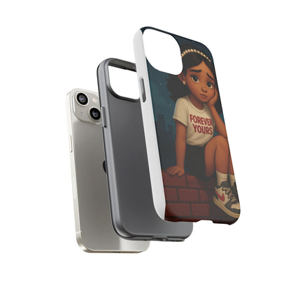 Cute Phone Case: Forever Yours Girl Design, Tough Phone Cover, Trendy Smartphone Protector, Gift for Teens, [...]